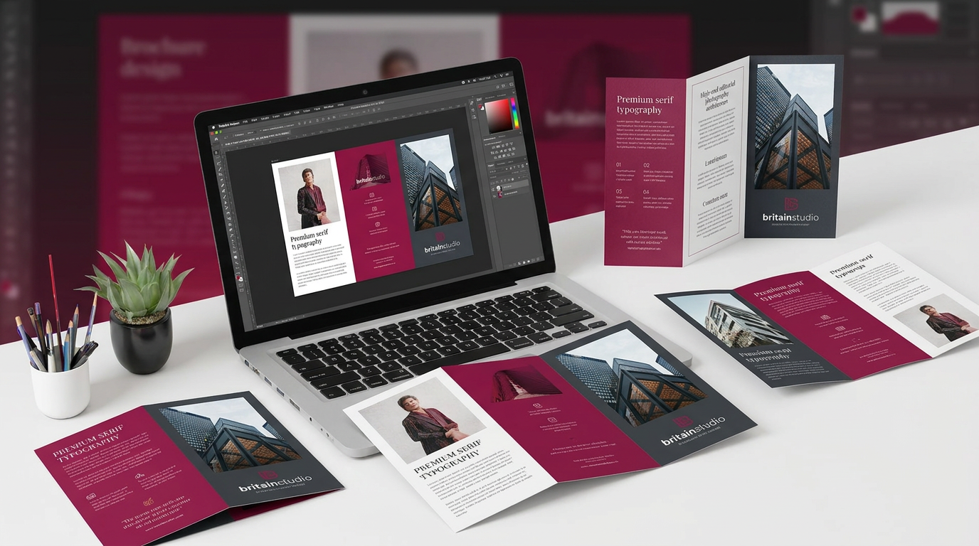 Premium brochure design by Britain Studio